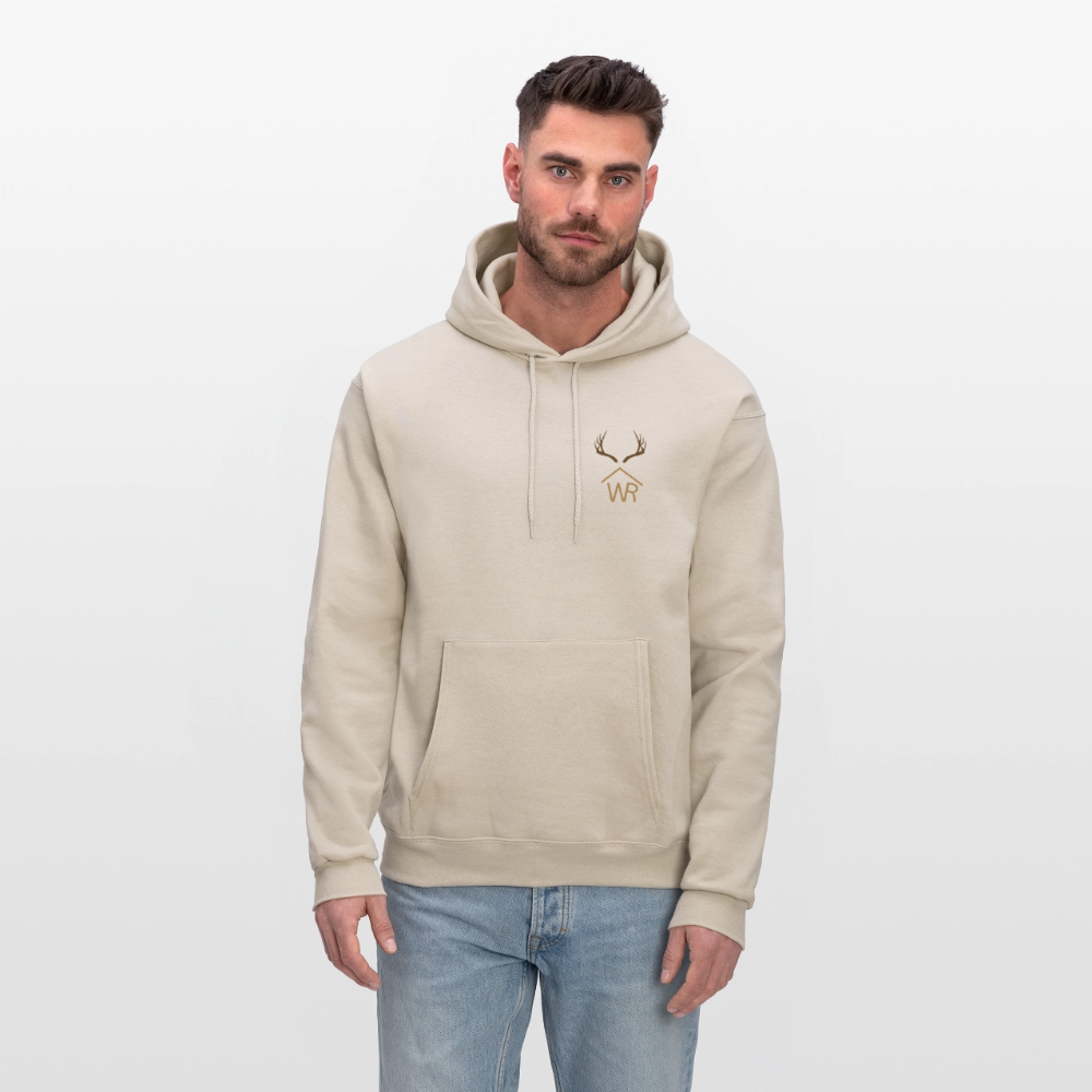 WR Horns Men's Hoodie - Sand