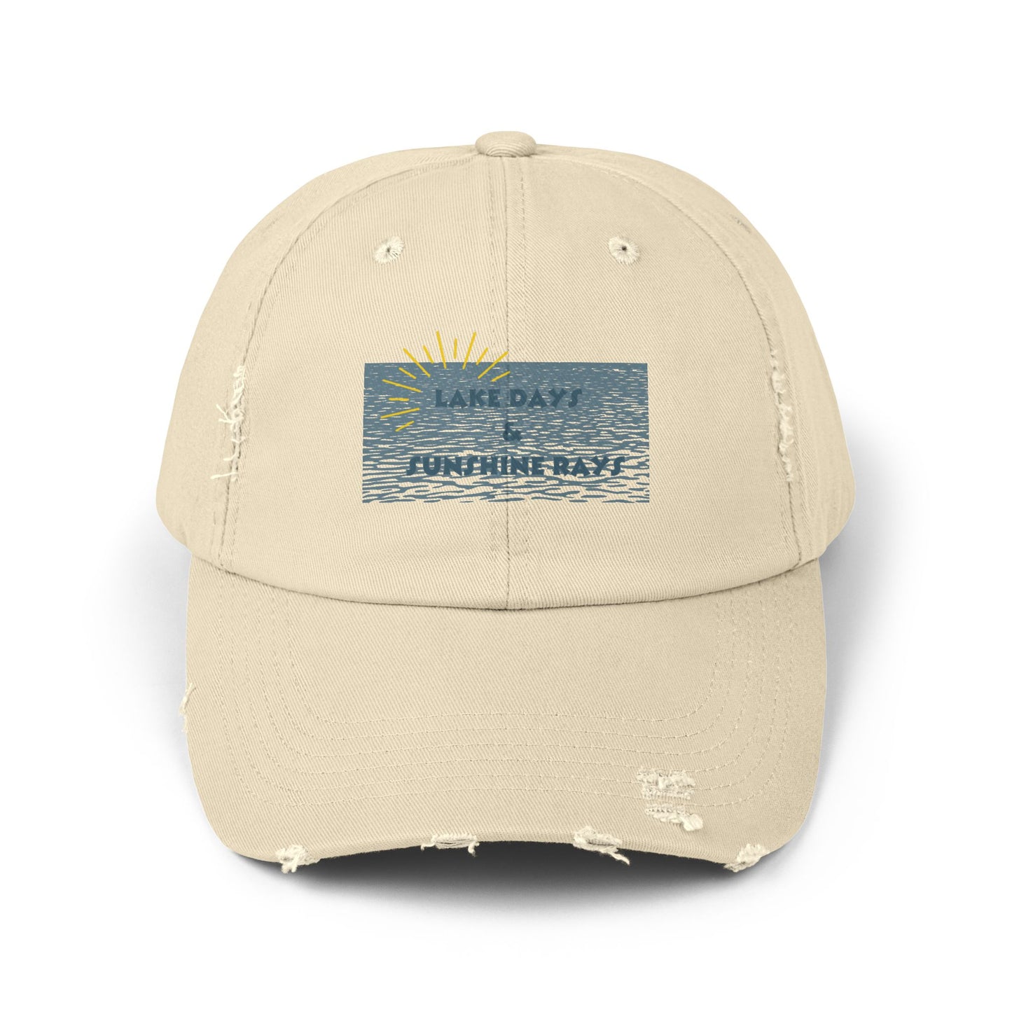 Distressed Cap - Lake Days and Sunshine Rays