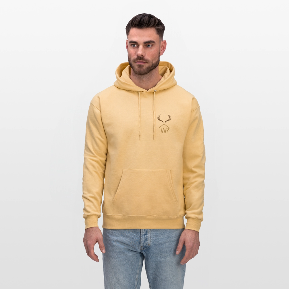 WR Horns Men's Hoodie - light gold 