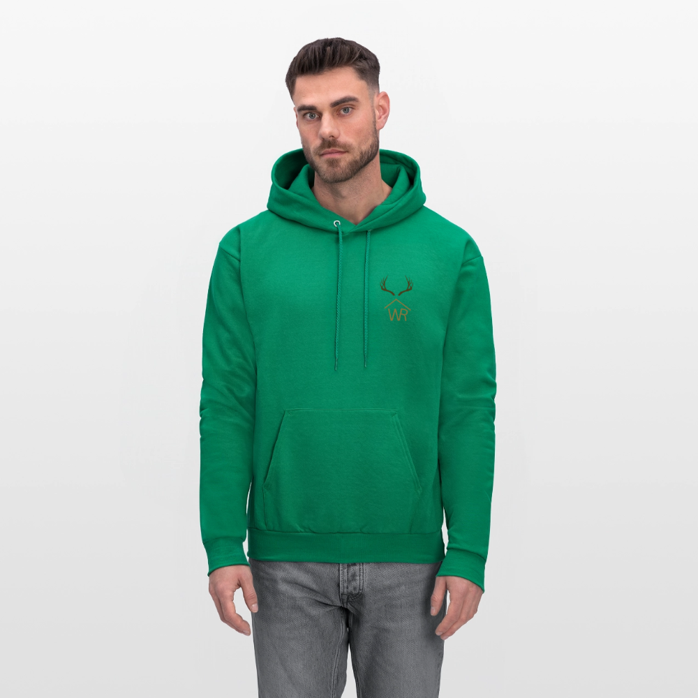 WR Horns Men's Hoodie - kelly green