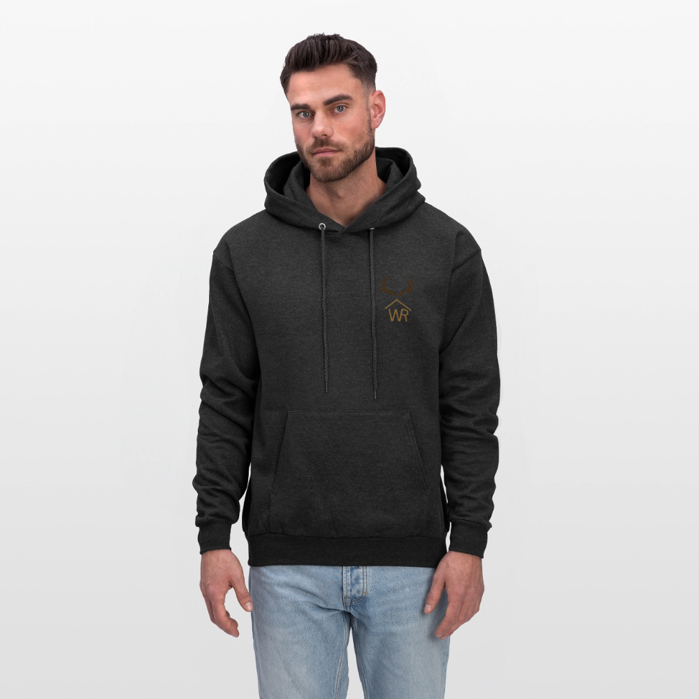 WR Horns Men's Hoodie - charcoal grey