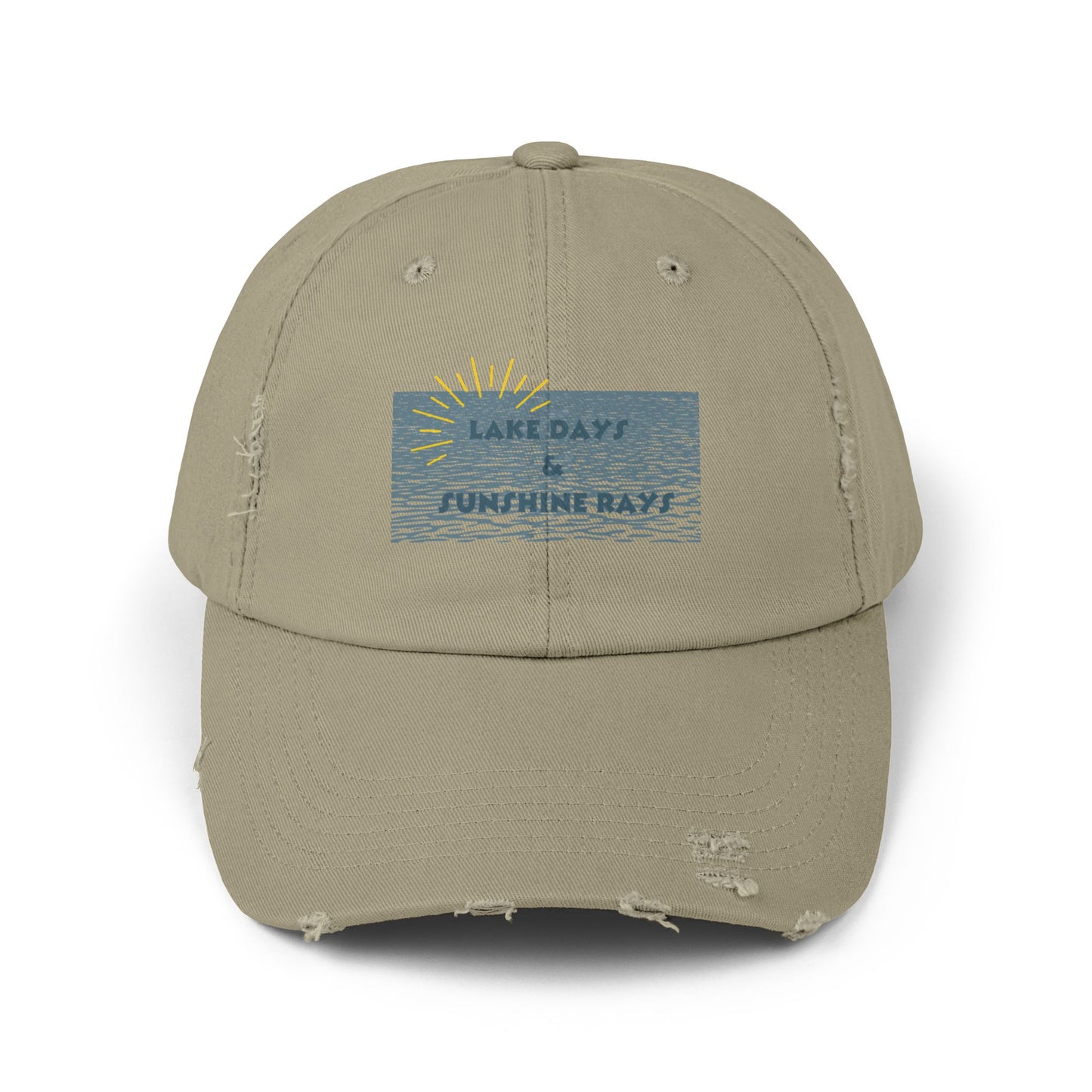 Distressed Cap - Lake Days and Sunshine Rays